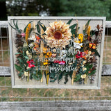 May Our Home (Wood + Acrylic) Floral Sign