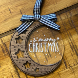 Acrylic + Wood Moon Ornament