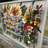 May Our Home (Wood + Acrylic) Floral Sign