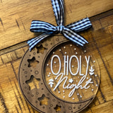 Acrylic + Wood Moon Ornament