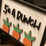 5 Cents A Bunch Mini 3D Sign