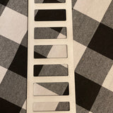 This is the all white wood ladder. The other side shows the distressed side, in the event you'd want to switch.