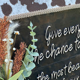 Give Every Day… Mark Twain Quote Sign