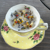 Tea Cup Floral Candle (8 oz)