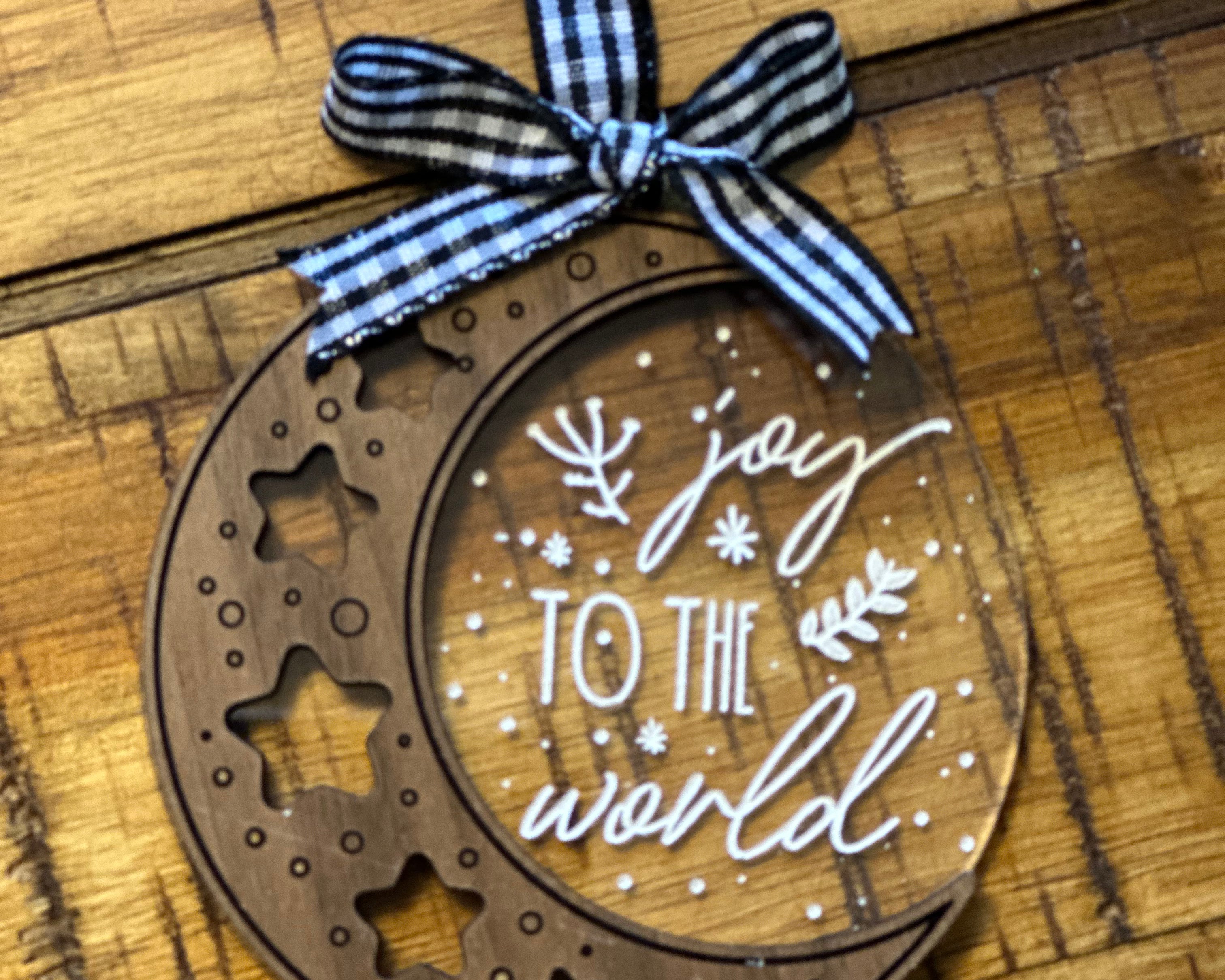 Acrylic + Wood Moon Ornament