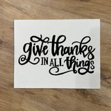 Hand Lettered 8x10 Canvas Sign