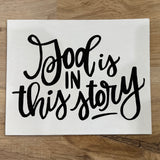 Hand Lettered 8x10 Canvas Sign