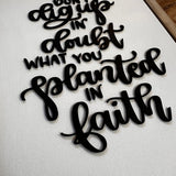 Don't Dig Up in Doubt