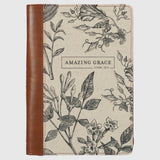 Amazing Grace Canvas/Faux Leather Journal