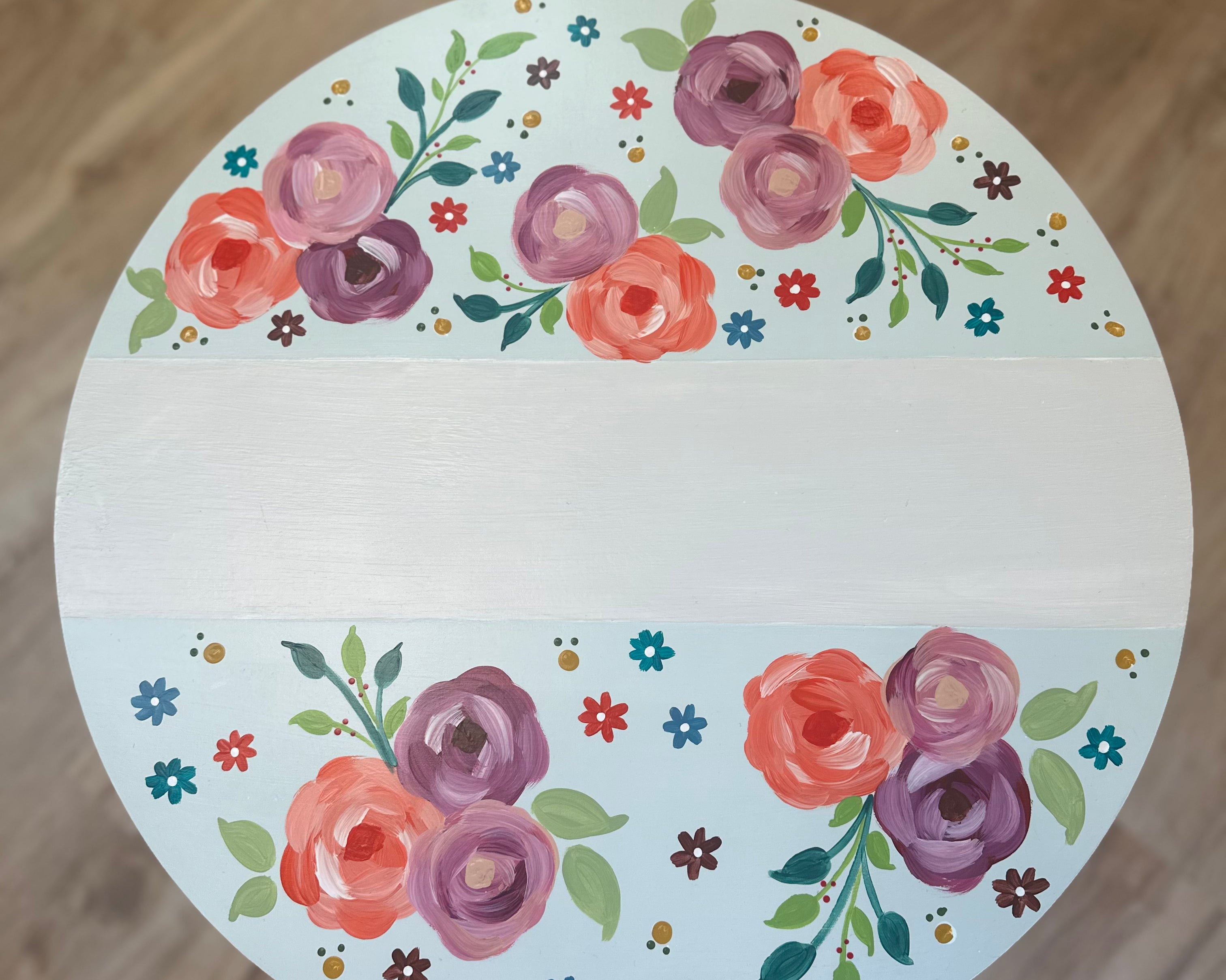 Customizable 20" Floral Sign