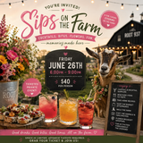 Red White and Boom Sips on the Farm