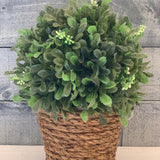 Topiary with Twine Rope shows an image of the topiary sitting on a table.