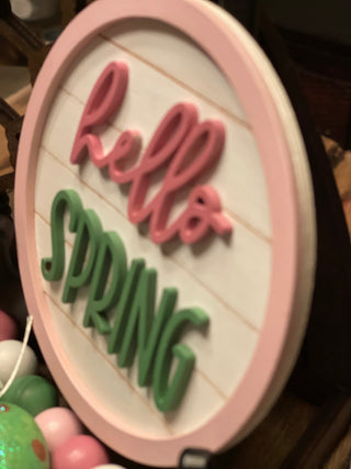 This is a side view showing the 3D lettering.