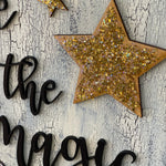 This image shows the glitter 3D stars.