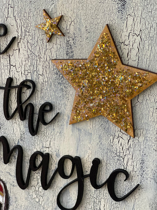 This image shows the glitter 3D stars.