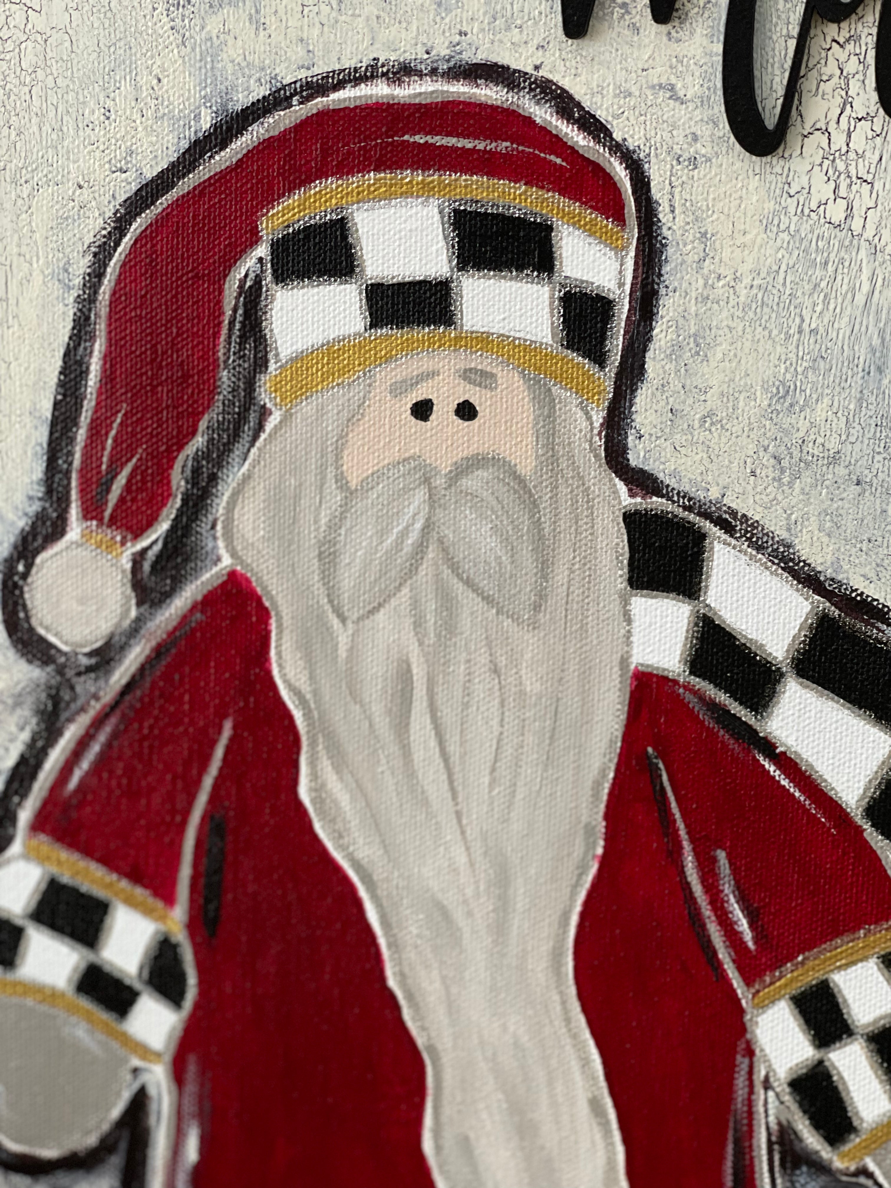This image shows the details of the santa.