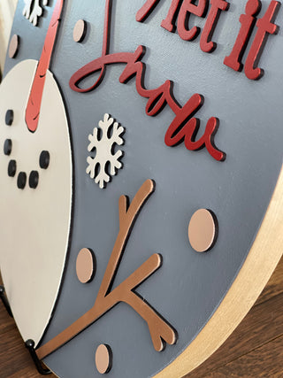 This image shows the wood veneer wrap, and 3D cutouts.