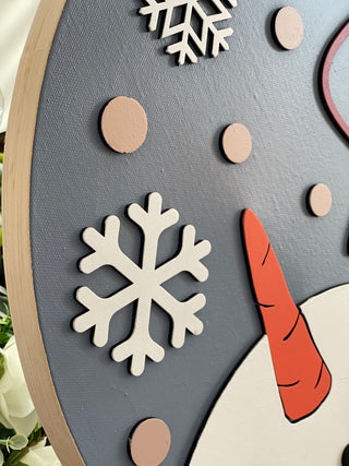 This is a alternative image of the outer edge of the sign and shows the gray/blue canvas color.