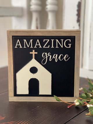 This image shows the sign standing upright.