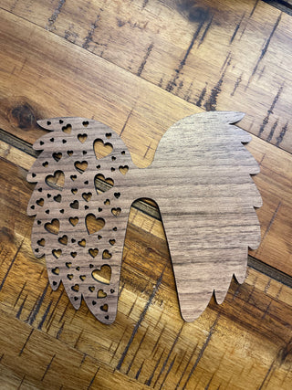 This is the walnut wood angle wing.