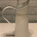 Vintage White Milk Pitcher displaying view from back