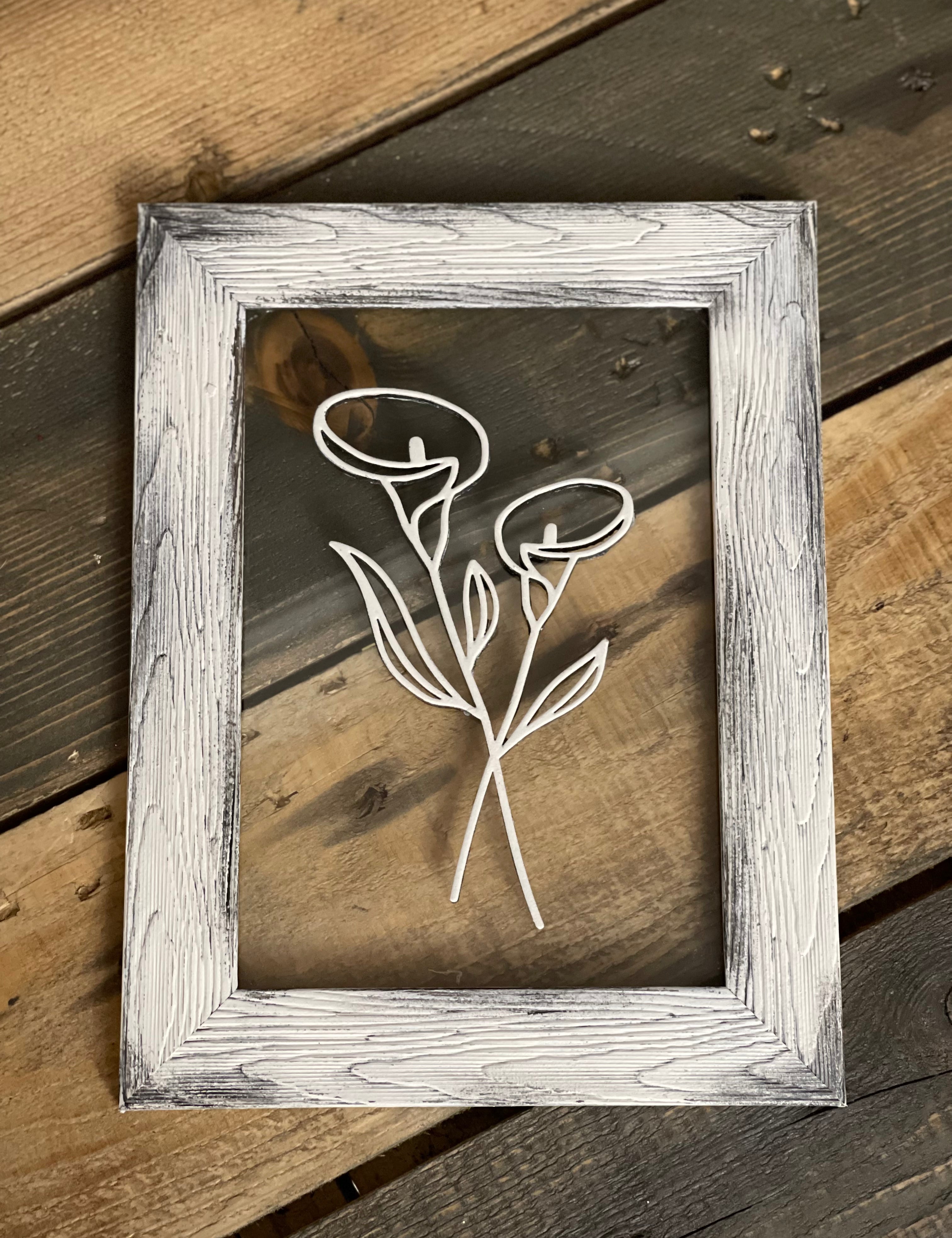 Floral Glass Frames