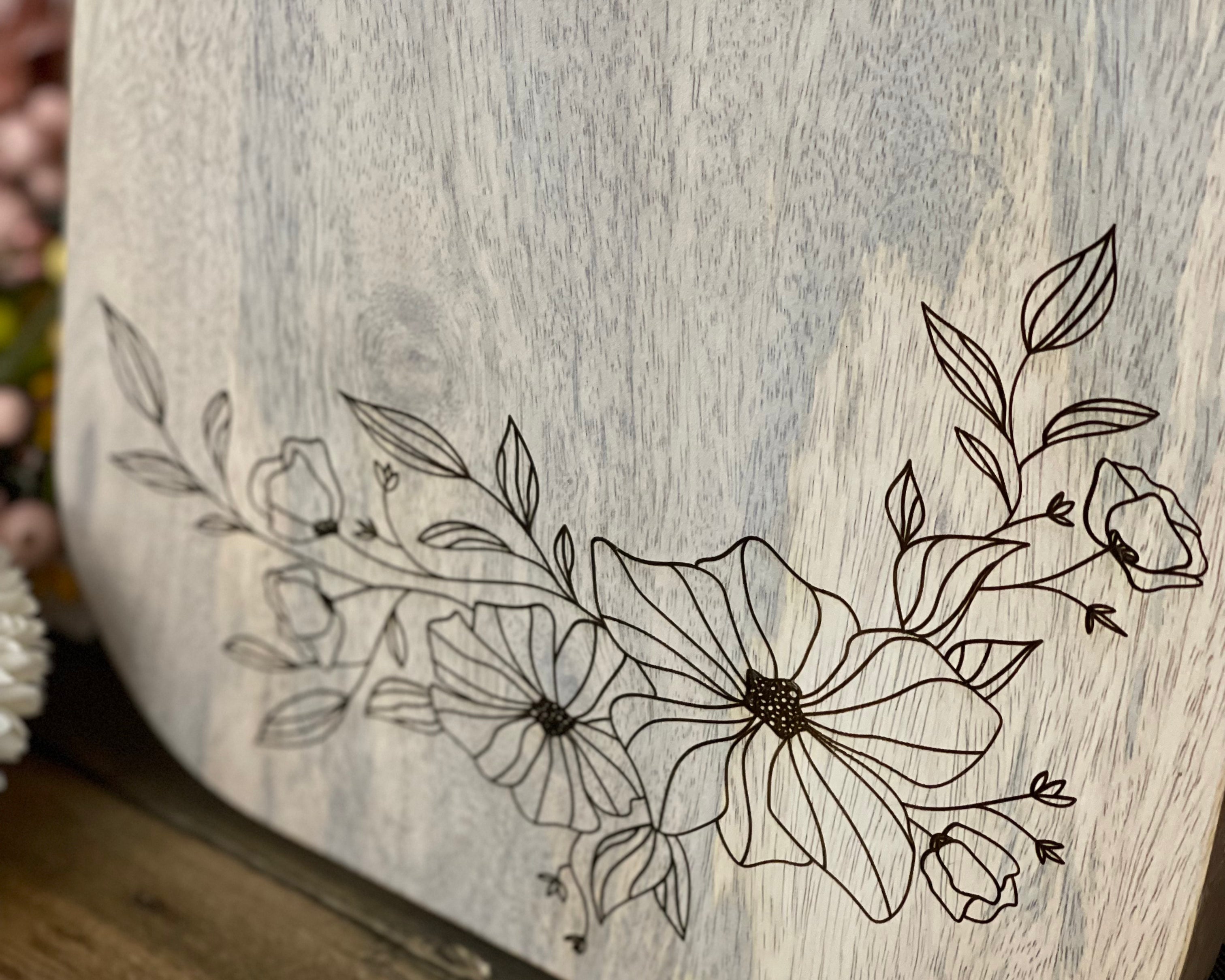 Floral Charcuterie Boards