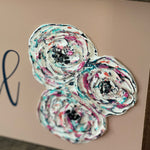 This image shows another angle of the textured designs.