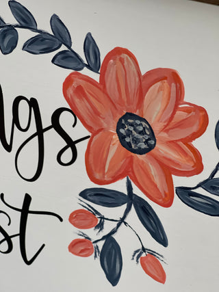 This is anther close up image of the sign.
