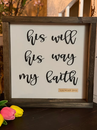 This sign is a 3D Wood letter with engraved book of the Bible.