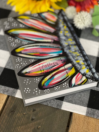Multicolored Sunflower Hard Cover Journal