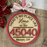 This is an alternate image of the zip code ornament. 