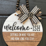 Welcome-ish Shiplap Door Hanger