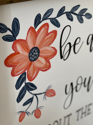 This image shows a close up of the floral desing.